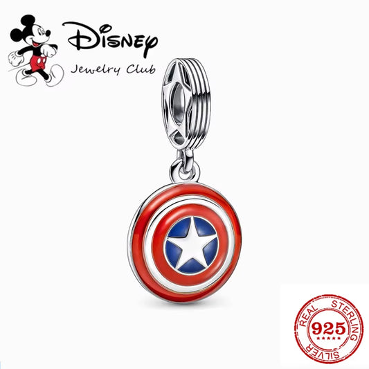 925 Silver Disney 100th Anniversary Princess Pumpkin Charm with Mickey, Minnie, Dumbo, and Stitch Beads for Original Bracelets - DIY Jewelry